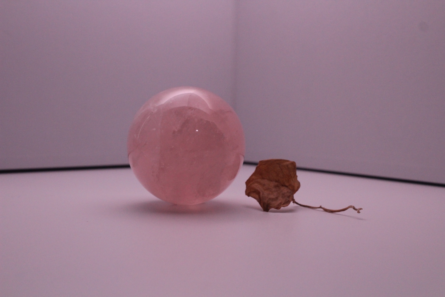Home 19 Crystal Sphere - Natural Rose Quartz Crystal Ball Gemstone FengShui Reiki Chakra Healing