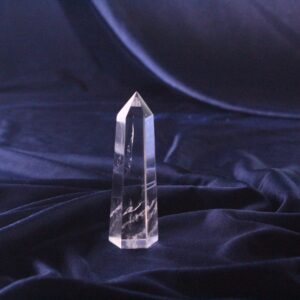 Home 35 Clear Crystal Tower Point - Natural Clear 6 Faceted Chakra White Quartz Wand Tower Point Obelisk Reiki Meditation Healing Therapy Crystal